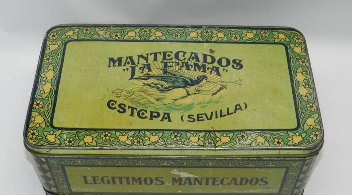 Lata antigua original de Mantecados La Fama de Estepa (Sevilla)